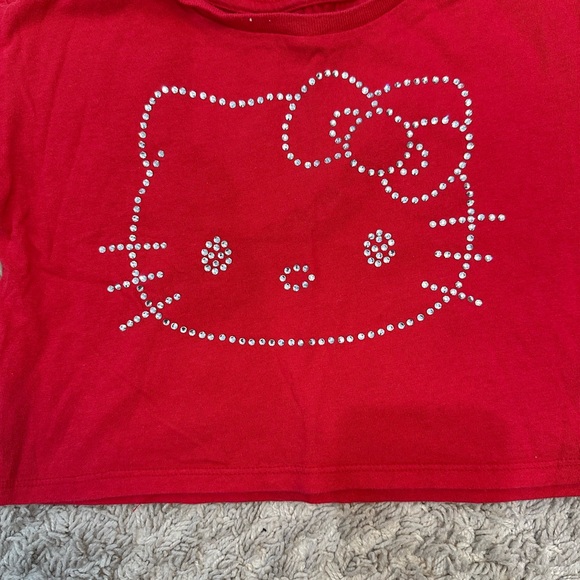 Hello Kitty Red Rhinestone Top - Picture 2 of 3